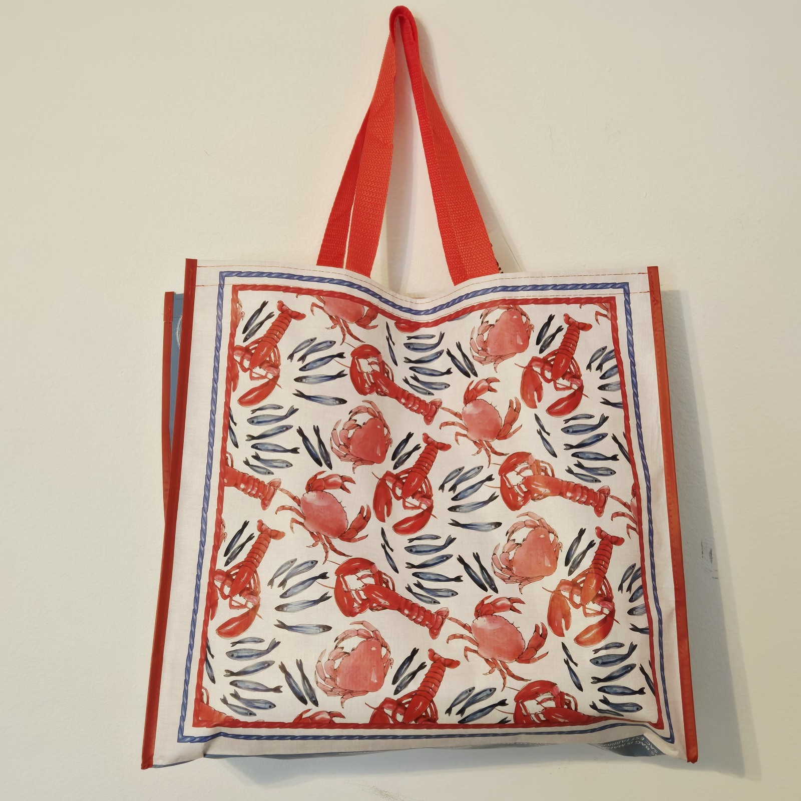 Crabs Crawfish Lobster Seafood Boil Fish Gift Bag Tote Shopping TJMaxx New!