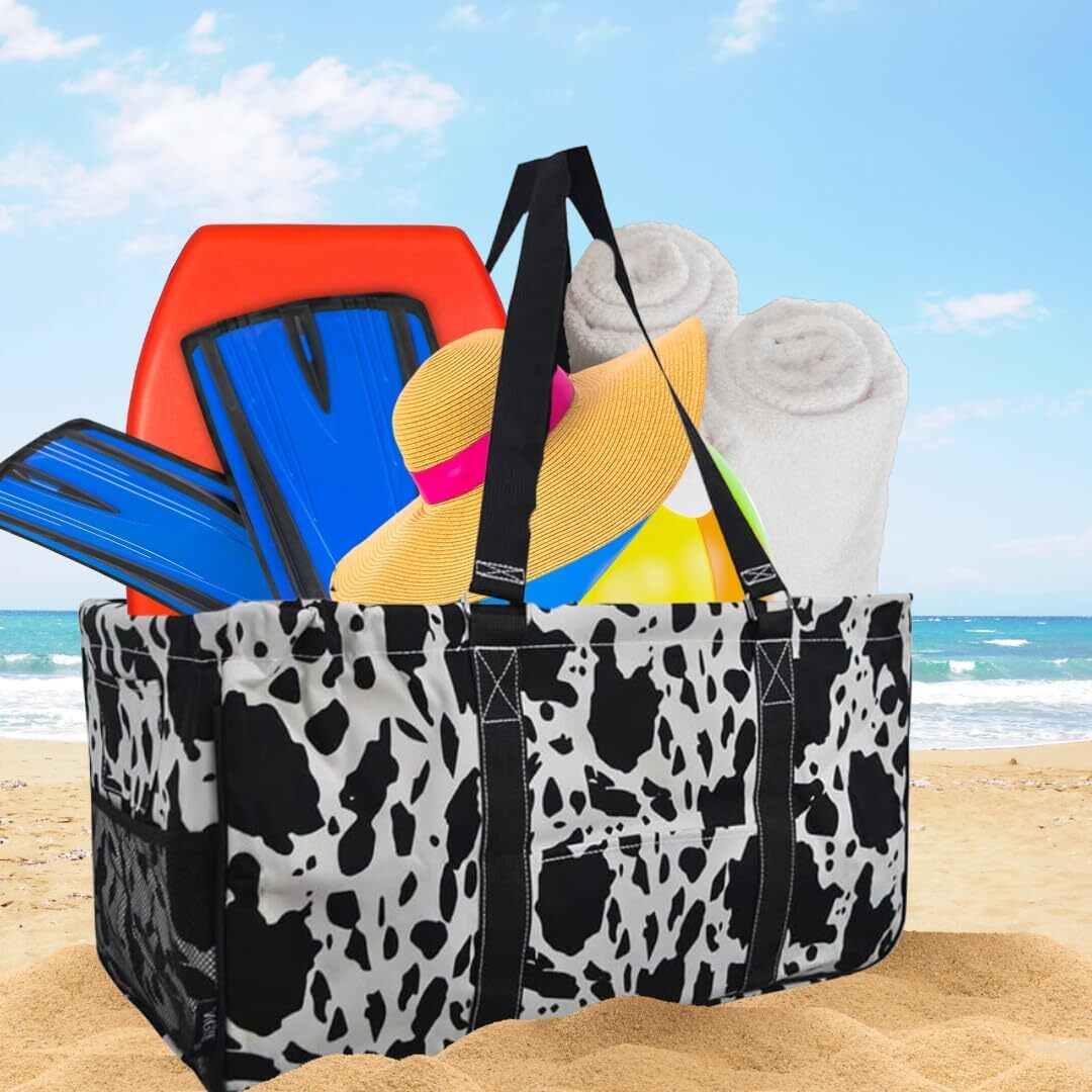 Extra Large Utility Tote Reusable Grocery Bag Oversized Collapsible For Grocerie
