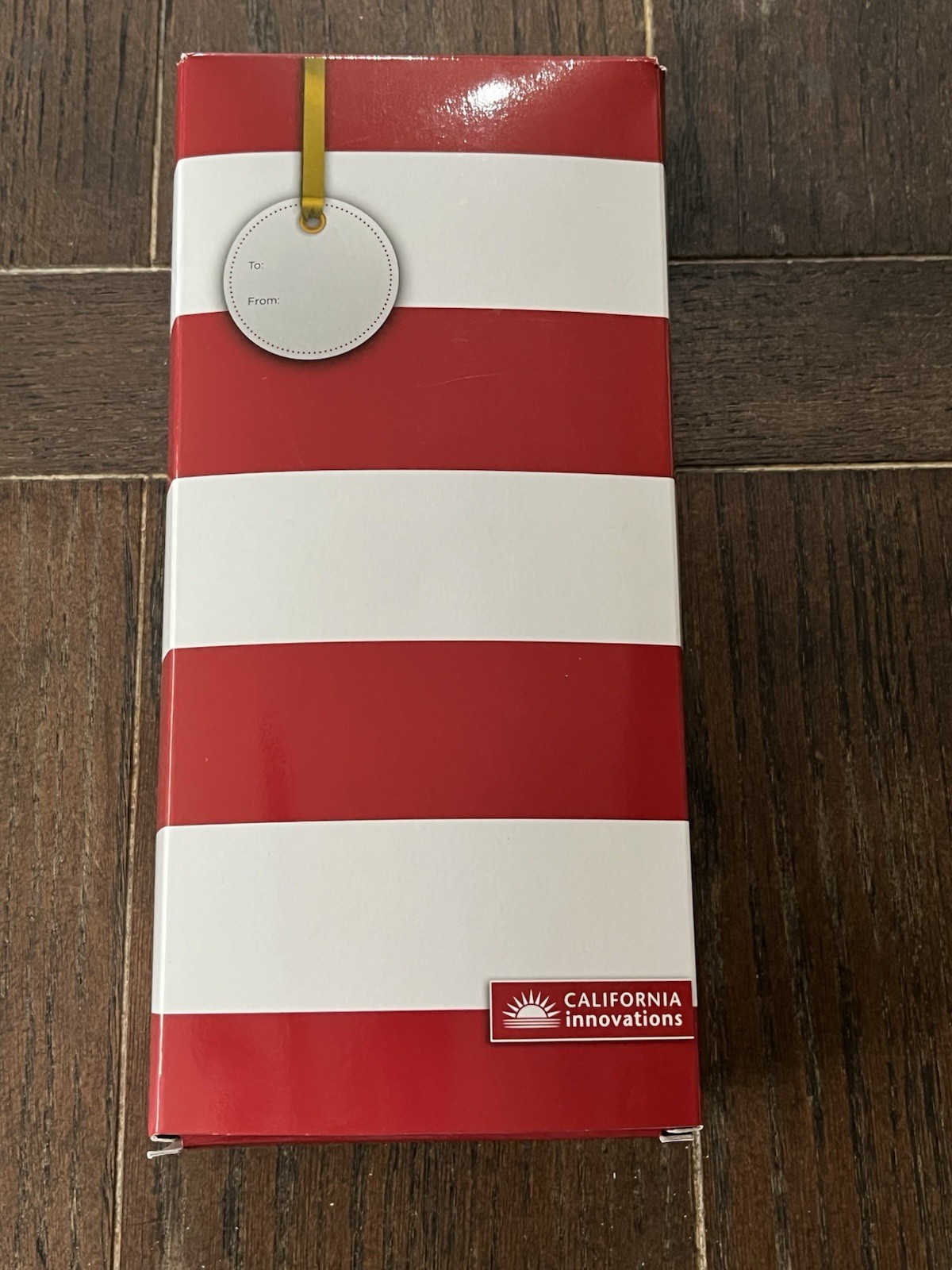 California Innovations Insulated Market Tote Red & White 17×6.25×15″ NIB