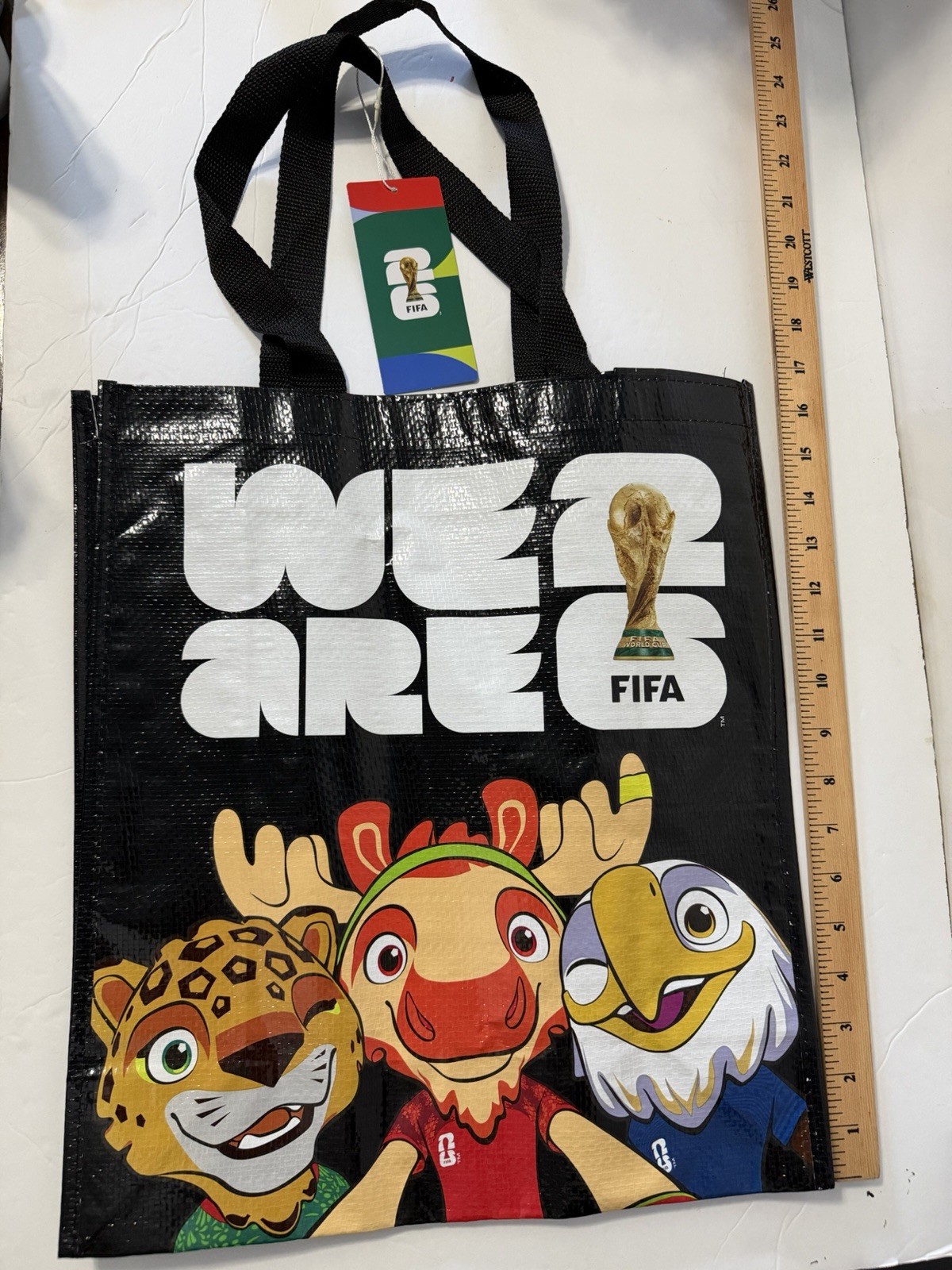 FIFA WORLD CUP 2026 Reusable Shopping Tote / A Piece Of Memorabilia! 17” X 15”