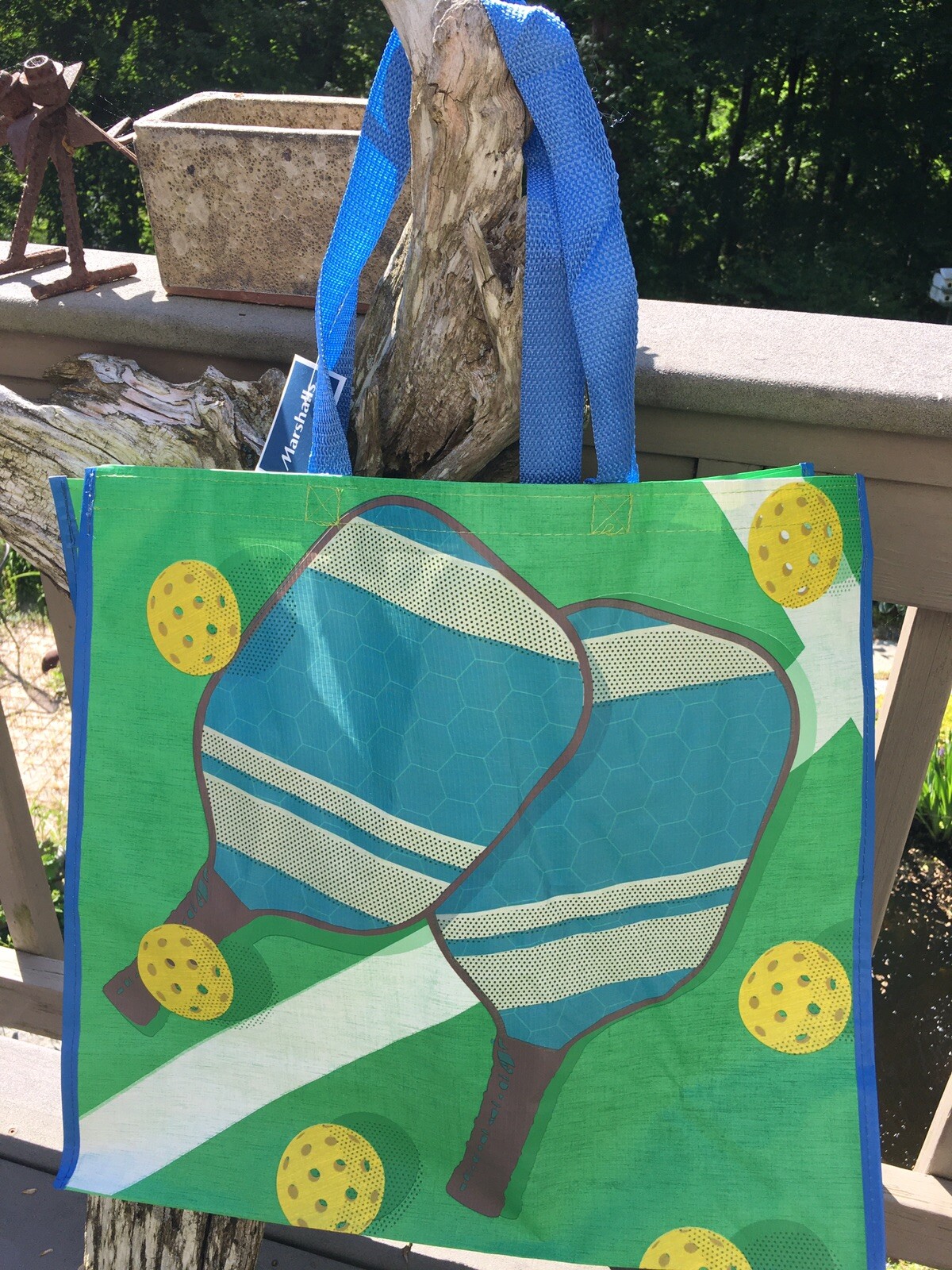 Marshalls Shopping Bag PICKLE BALL Reusable eco-friendly Tote NEW!