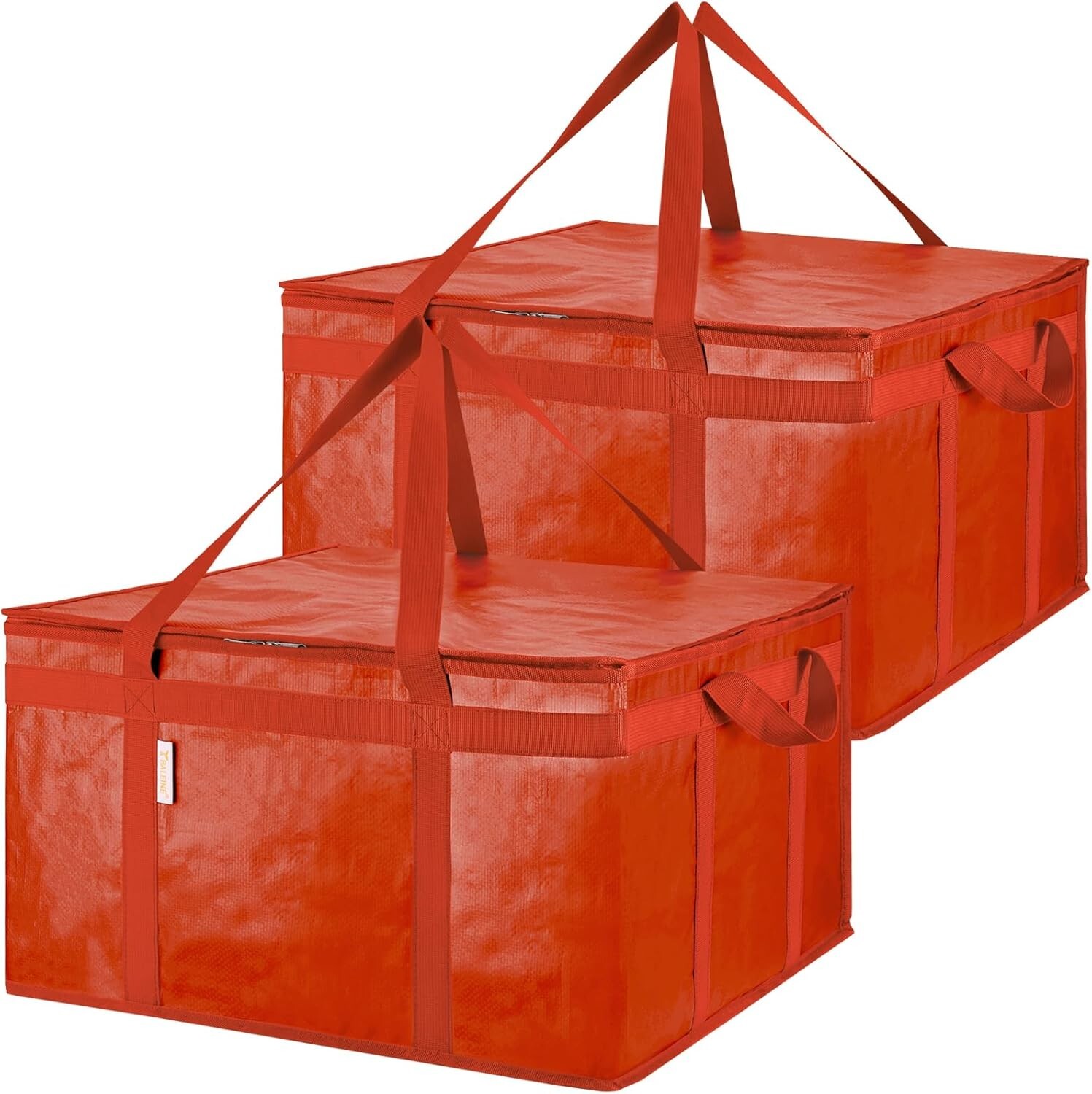 2Pk 2XL Insulated Reusable Grocery Bags, Collapsible Cooler Bag for Groceries