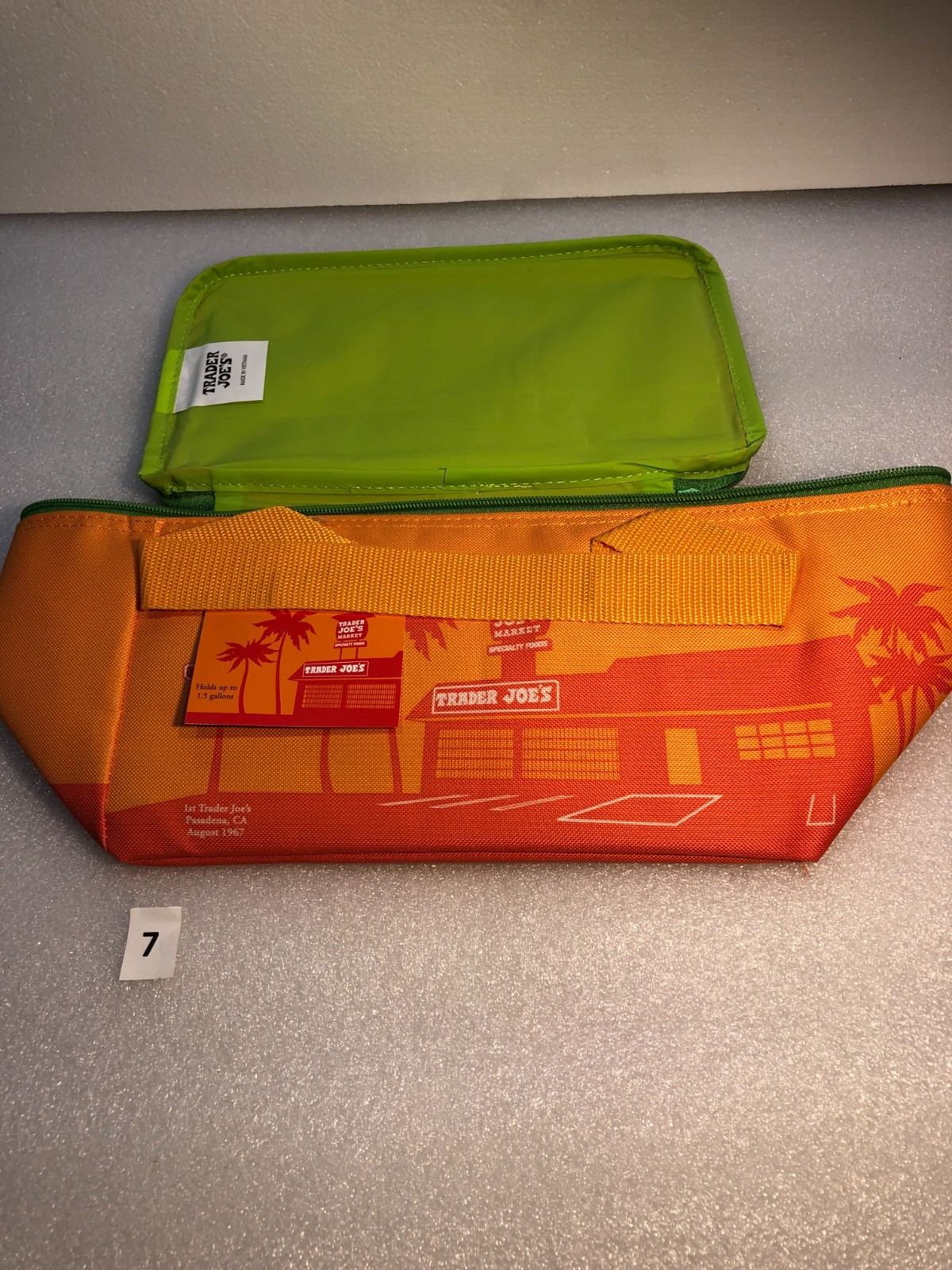 Trader Joe’s Mini Insulated Bag Blue Peach 2 Bags Tote New Lunch