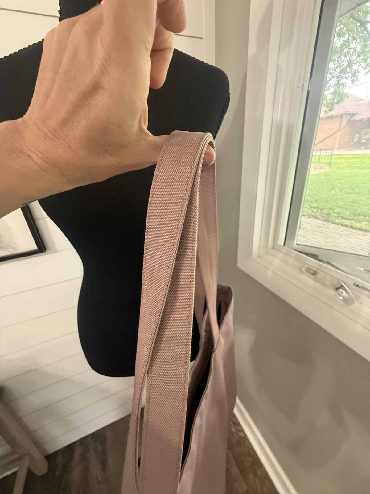 Herschel Mica Reusable Tote Shopping Bag Pink Zip Top