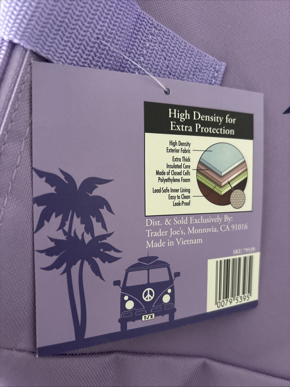 Trader Joe’s 8 Gallons Reusable Bag Cooler Large Insulated Tote Lavender Purple