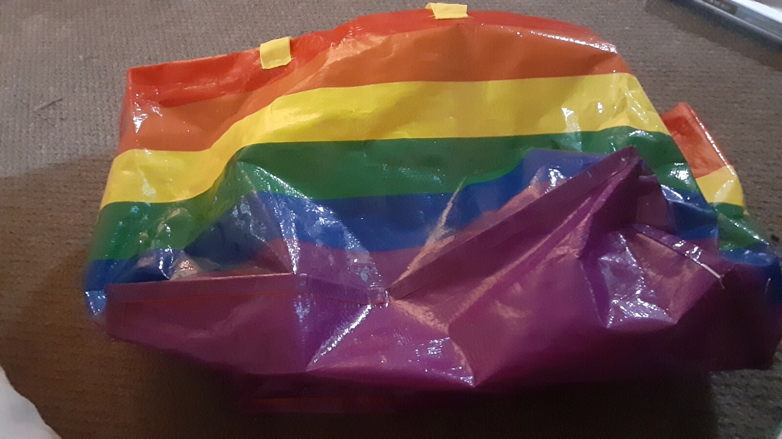 Ikea Storstomma Rainbow Bag Shopping Storage Gay Pride LGBT LGBTQ Kvanting