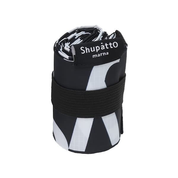 Shupatto Compact Bag S Black White Design Lightweight Reusable