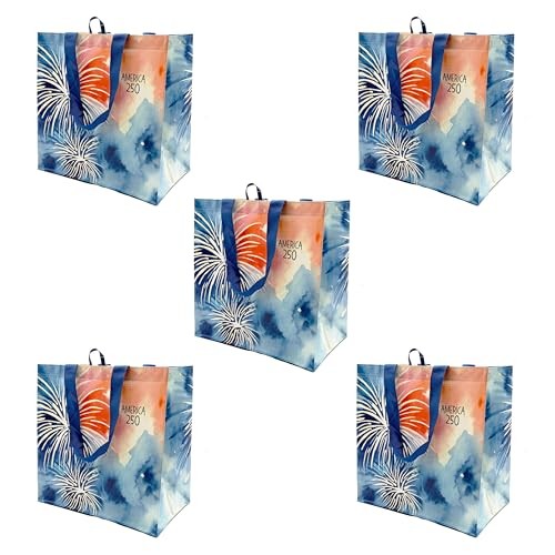 Reusable Grocery Bags – Patriotic Gift Totes, Foldable & Water‑Resistant