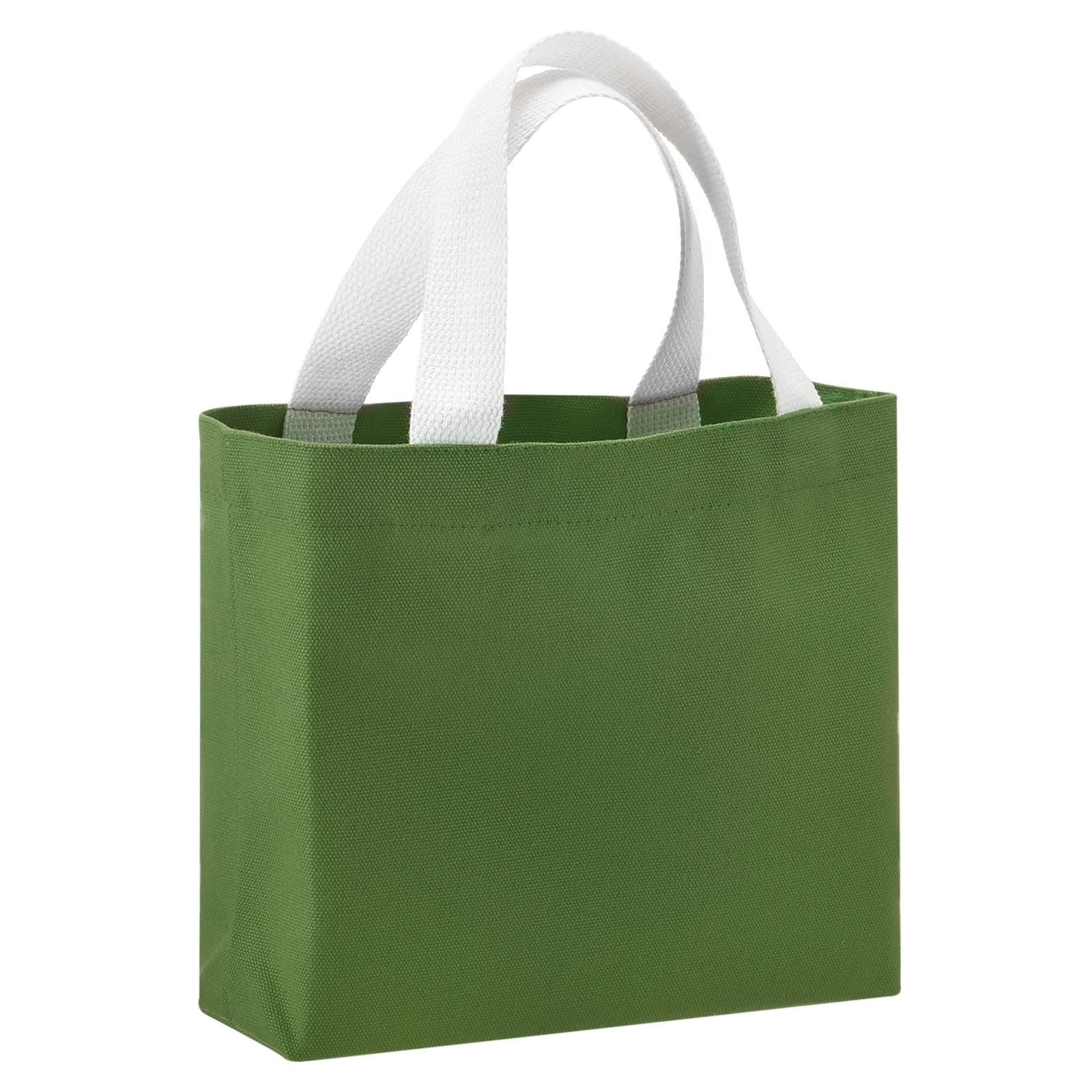 Small Canvas Tote Bag for Women, 11 x 2 x 7″ Canvas Bags with Handle, Dark Green