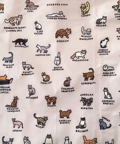 BAGGU standard CAT (GRAPHIC DICTIONARY) Reusable Eco Bag w/ Pouch w/Tracking#