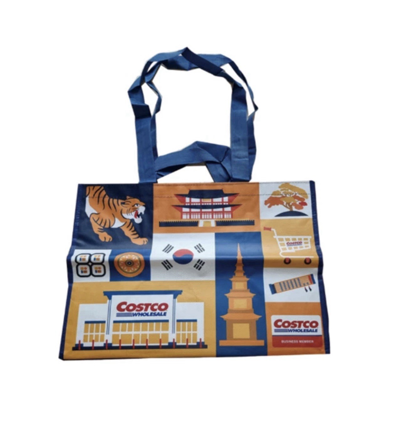 COSTCO KOREA Wholesale Reusable Large Shopping Bag USA SELLER In Hand