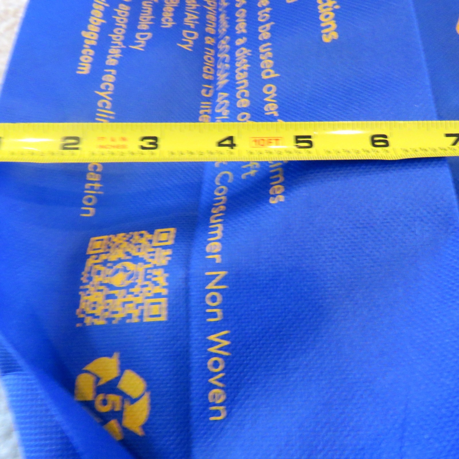 Lot 10 NEW NWT Walmart Reusable XLarge Tote Bags abt. 18″ L x 17 “T x 7” D