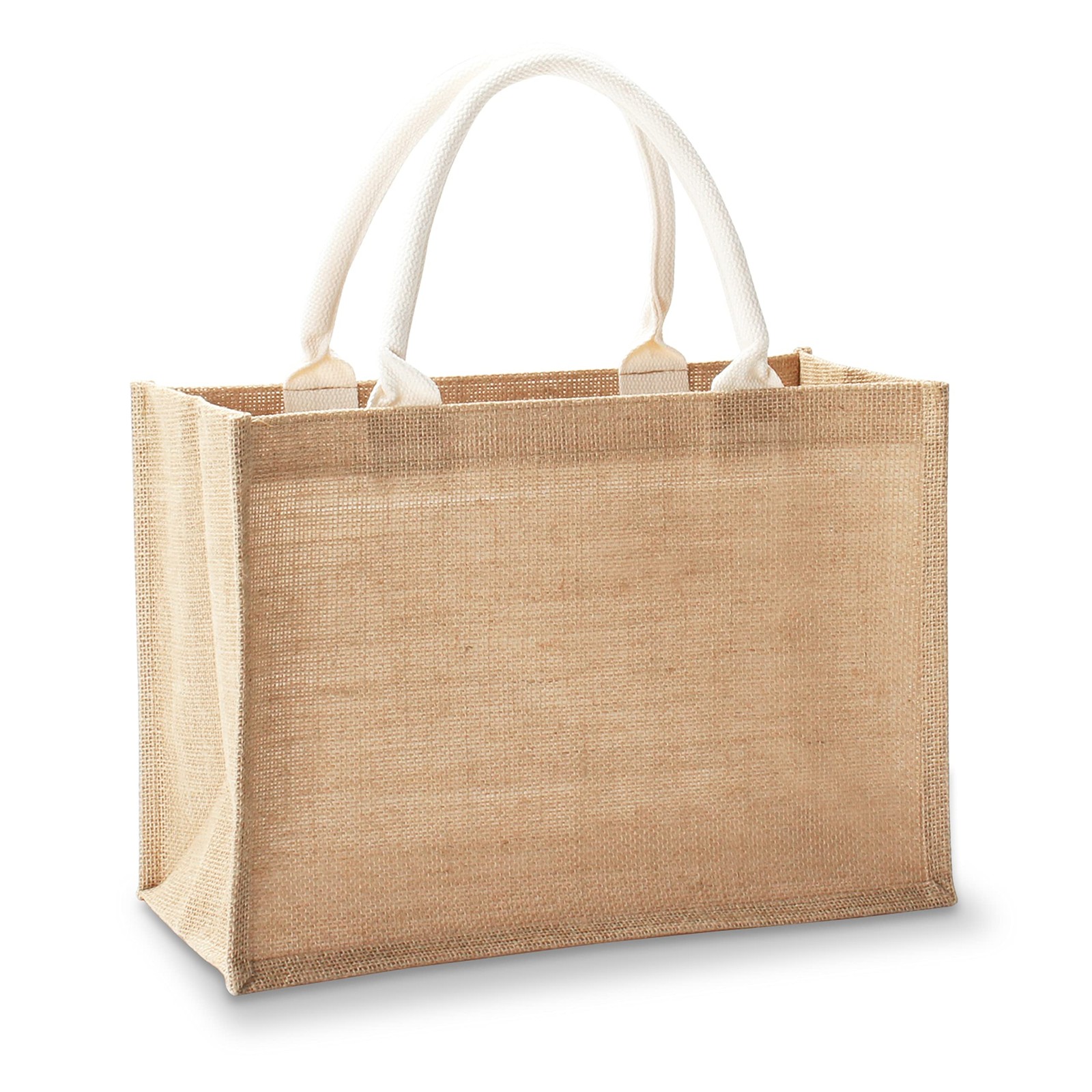 1 PCS Jute Tote Bags 14.5×6.7×10.2 Inch Burlap Bridesmaid Beach Travel Bag