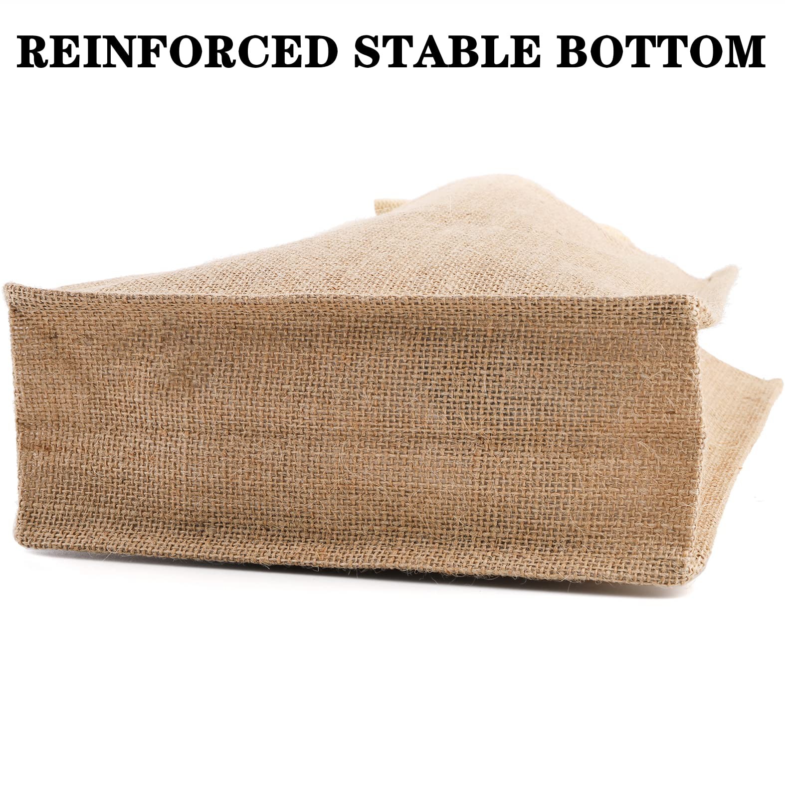 8 Pack Jute Burlap Tote Bags, Burlap Gift Tote with Handles, Jute Beach Bags …