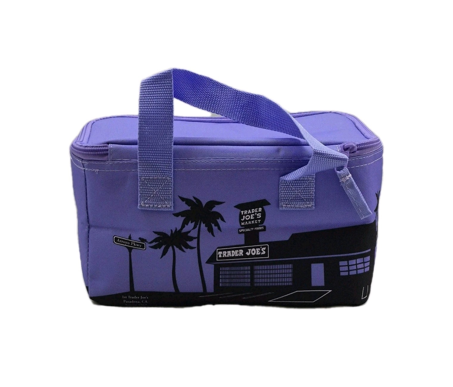 Trader Joe’s Market Mini Insulated Bag, Purple, Holds up to 1.5 Gallons