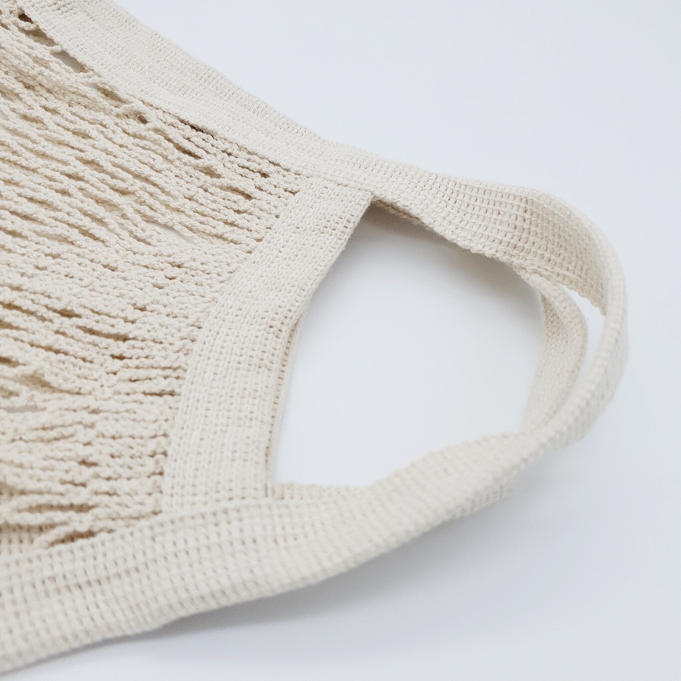 Mesh Shopping Bag Pack of 2 Natural Organic Cotton Biogradable & Eco-Friendly