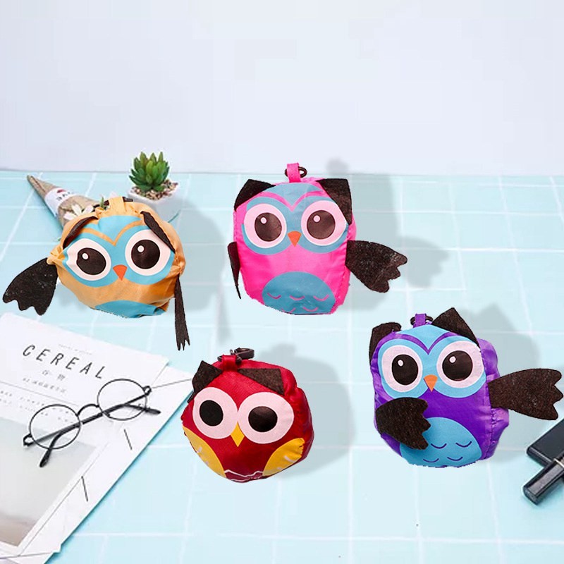 Shopping Bag Home Cartoon Strawberry Bag Oxford Cloth Portable Drawstring Bag