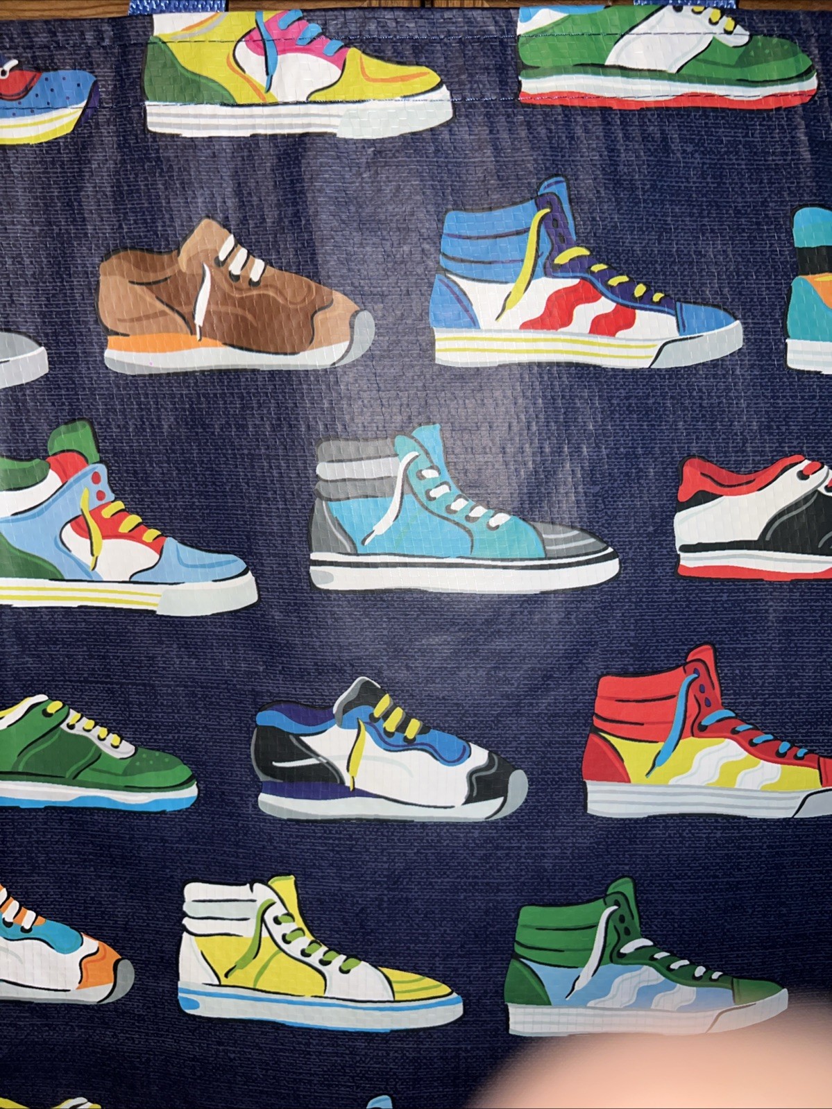 HomeGoods LARGE Shopping Tote Bag SNEAKERS 👟 Reusable Eco Friendly HTF