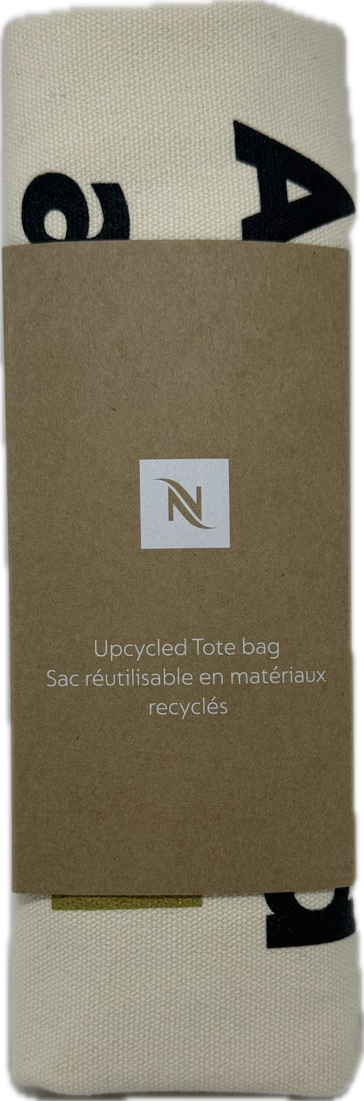 NESPRESSO UPCYCLED TOTE BAG AS GOOD AS GOLD 158977 100% COTTON LIMITED EDITION