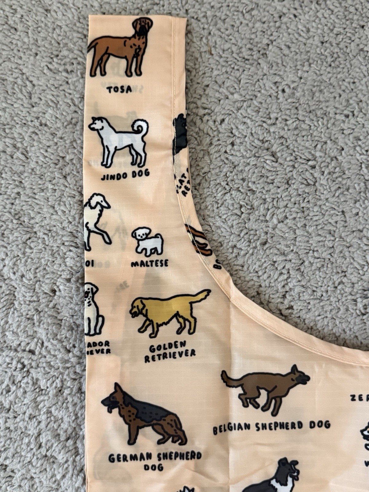 BAGGU JAPAN STANDARD REUSABLE ECO BAG DOGS DOG PER ZERO COLLAB RECYCLED NYLON
