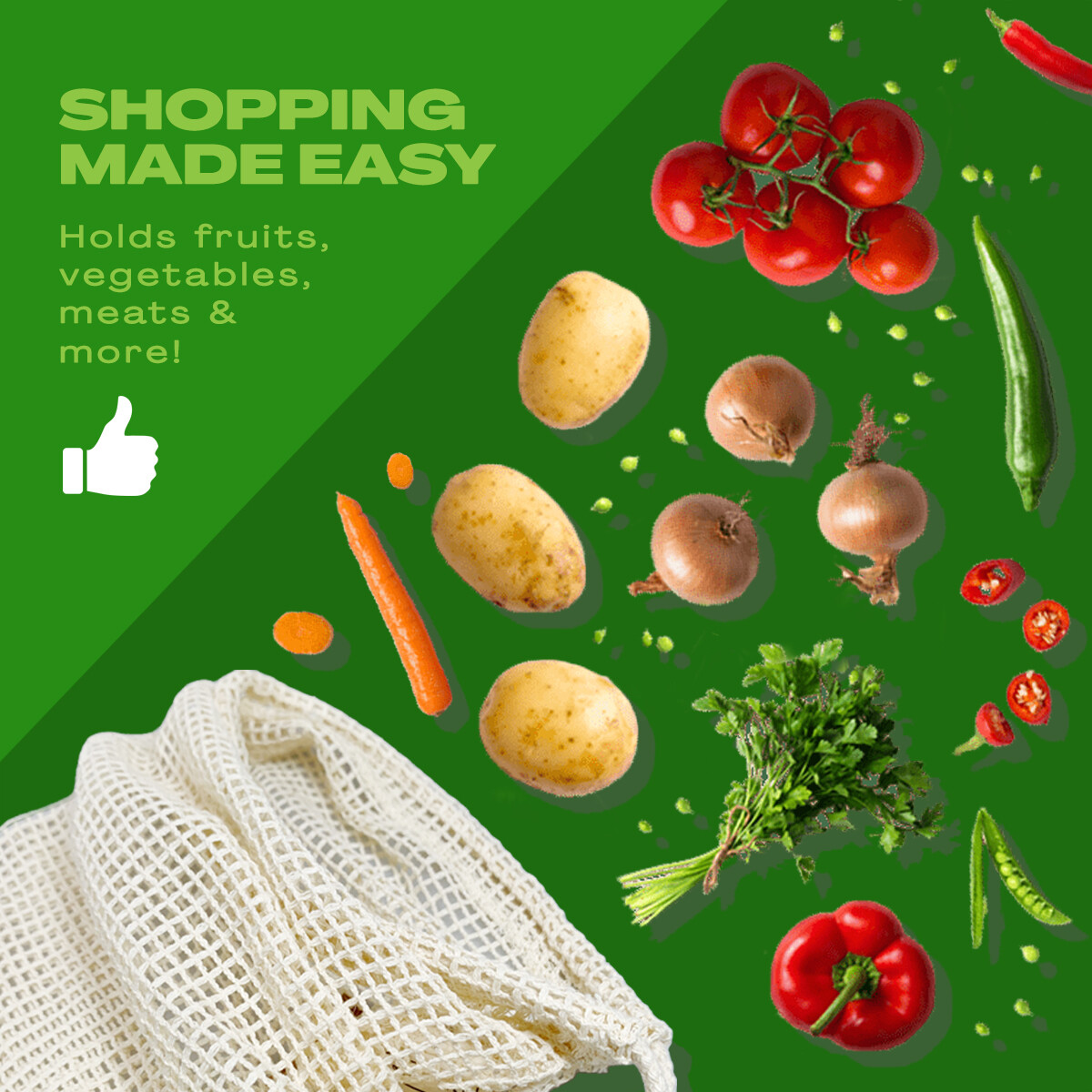 JUNELILY Eco Friendly Shopping Bags Organic Cotton Vegan for Grocery Shopping