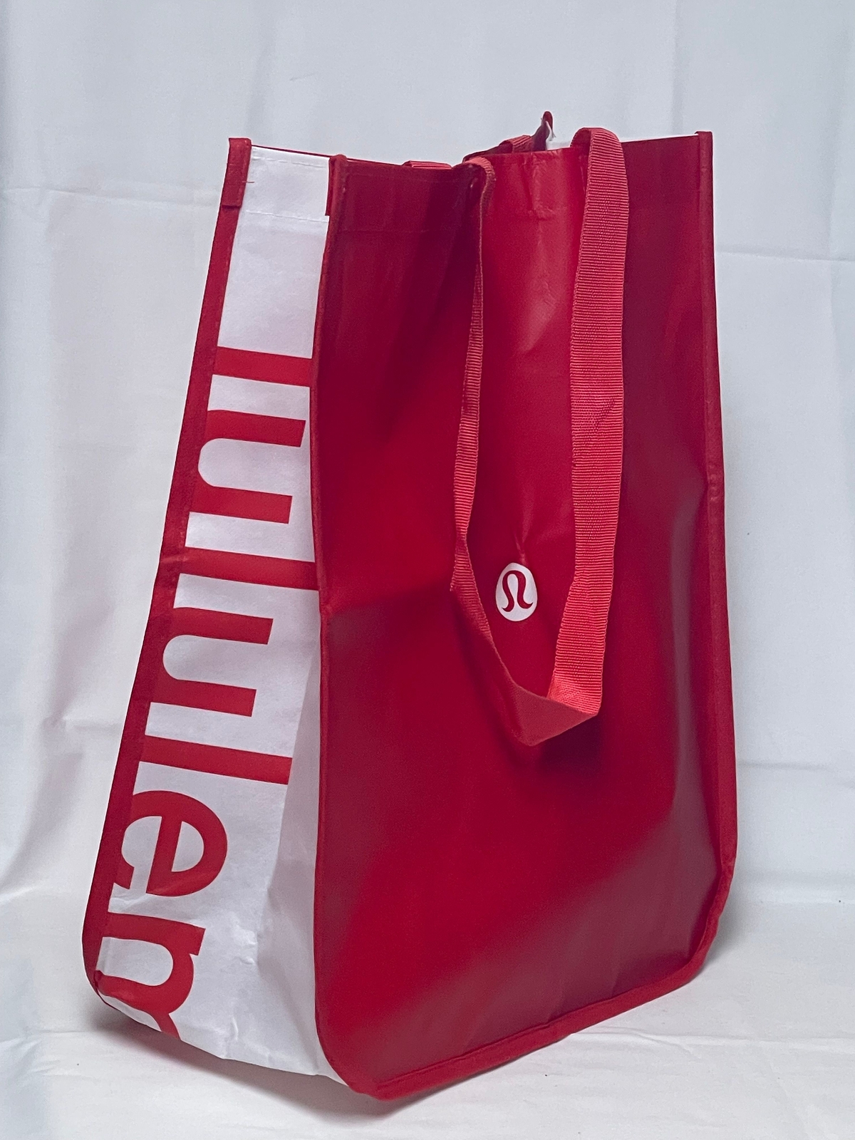 Lululemon Reusable Shopping Large Tote Bag w/ Nylon Handle – Red – New