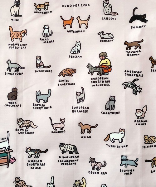 BAGGU standard CAT (GRAPHIC DICTIONARY) Reusable Eco Bag w/ Pouch w/Tracking#