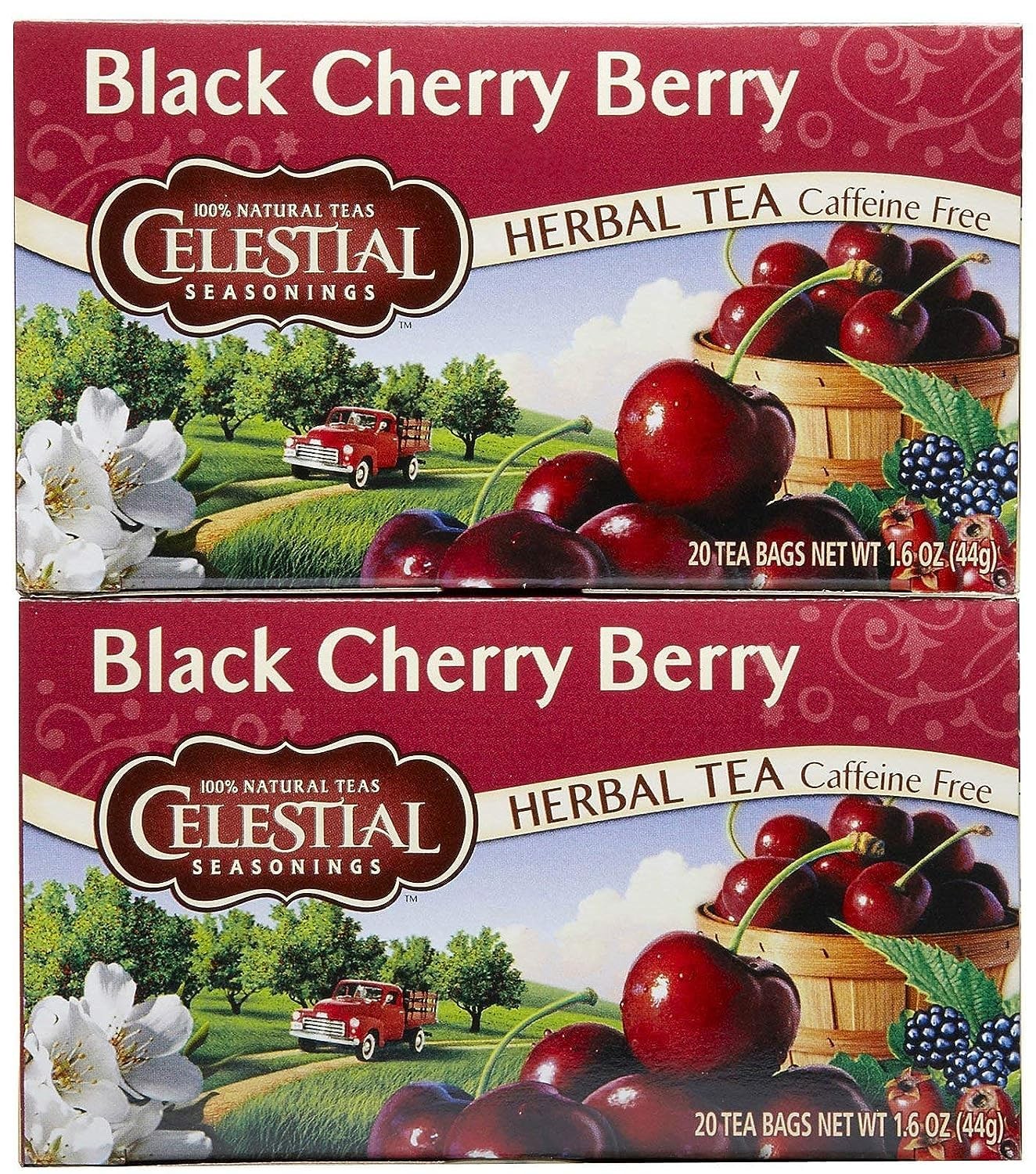 Celestial Seasonings Black Cherry Berry Tea Bags, 20 20 Count (Pack of 2)