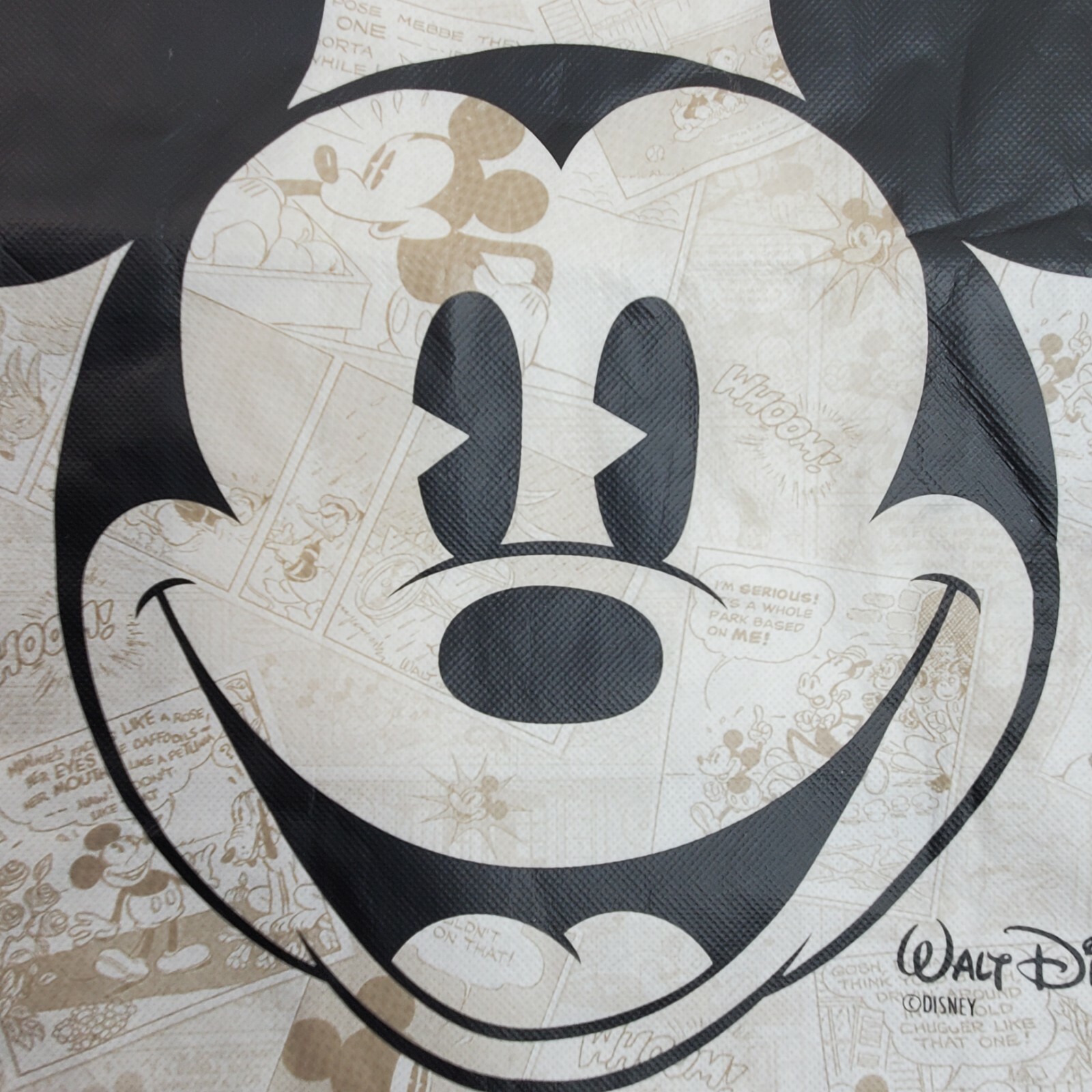 Tote Carry Reusable Bag Mickey Mouse 13.25 x 15.25 Inch Retro