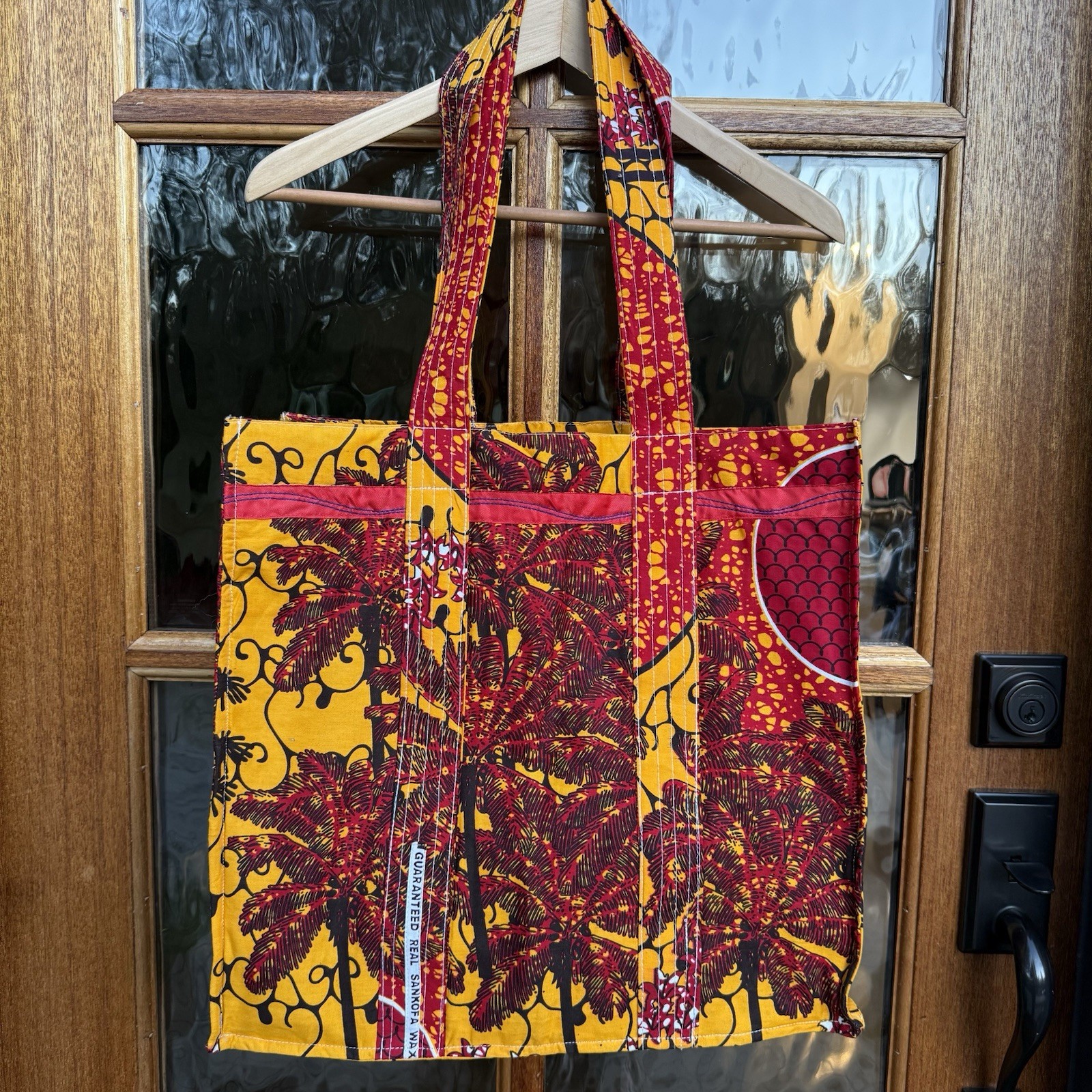 Handmade Tribal Reusable Shopping Bag Recycled Lining Farmers Market Grocery NEW