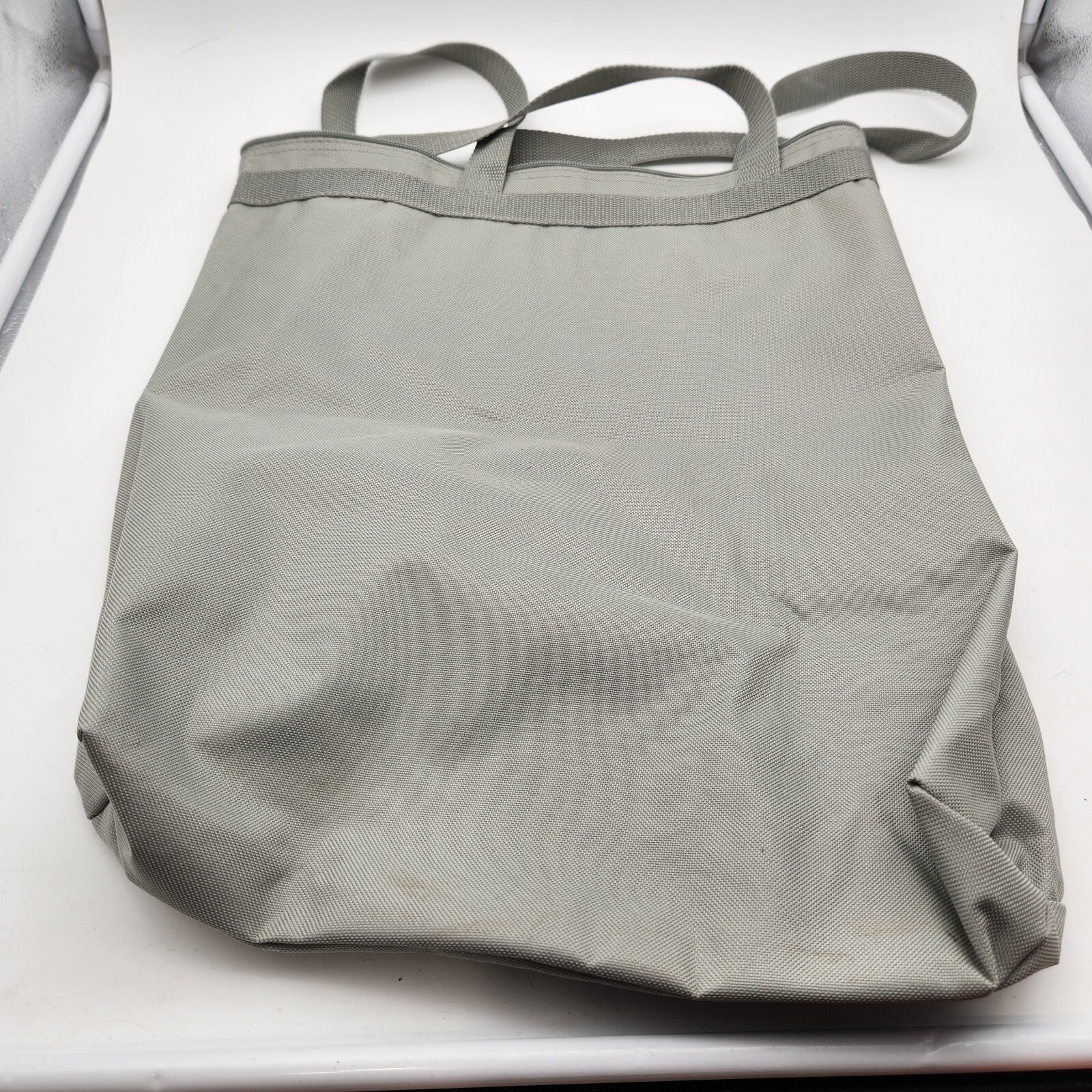 Dansko Logo Tote Shoe Bag Gray Workout Double Handles 16″x13″x4″