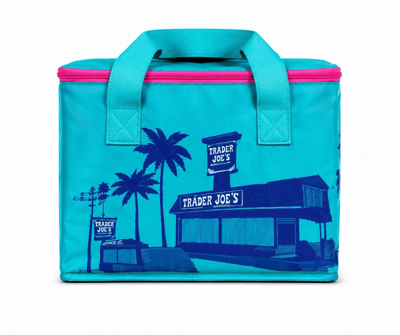2026 Trader Joe’s Mini Insulated Tote Summer Collection – Neon Lime