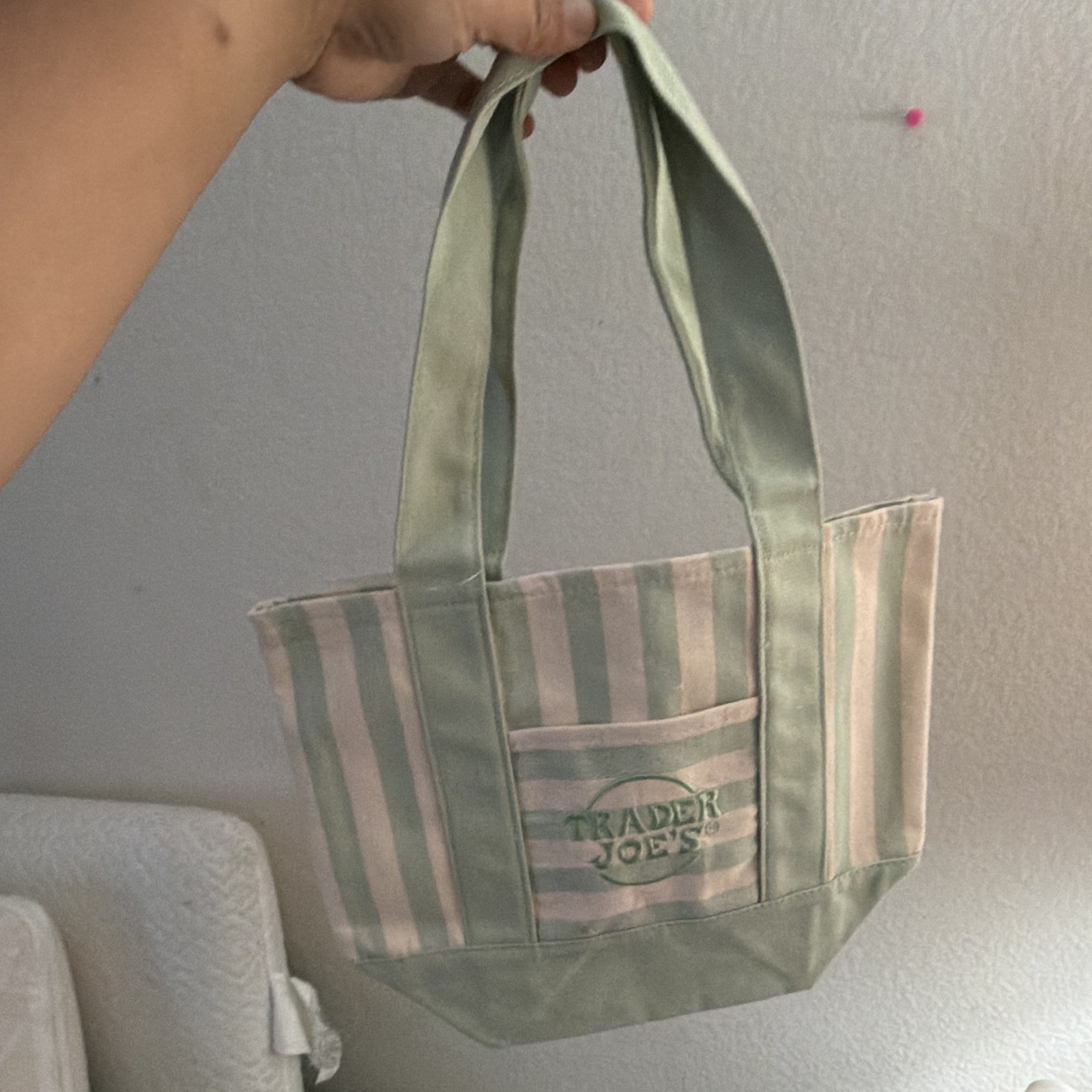 Trader Joe’s Mini Tote Bag Bundle Blue & Green Limited Edition Reusable Bags