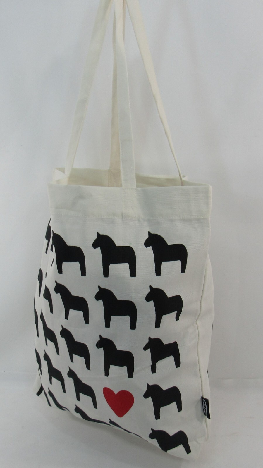 IKEA Hasthage Horse Heart Bag Reusable Cotton Grocery Laundry 505.256.37 Bag