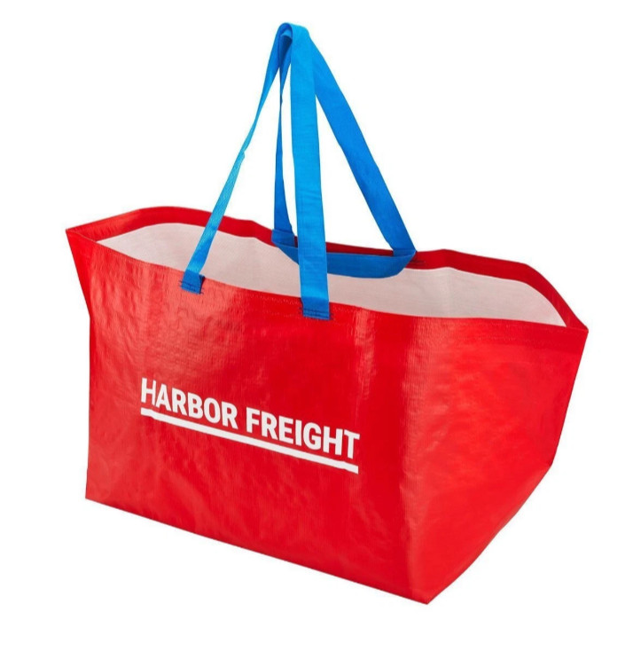 Lot of 20 pcs Harbor Freight Bag LARGE, Red 21 ¾x14 ½x13 ¾ “/19 gallon, 55 lb