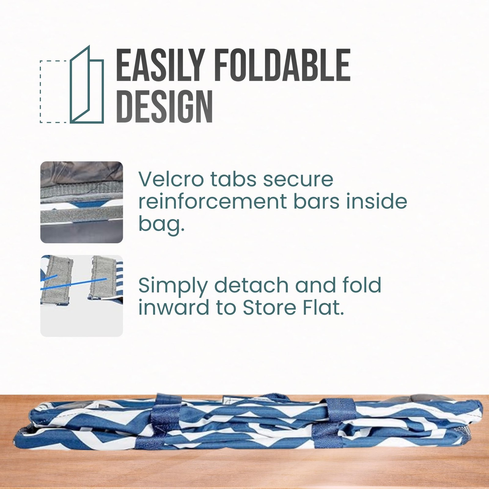Extra Large Utility Tote Bag, Oversized Collapsible Reusable Wire Frame Recta…
