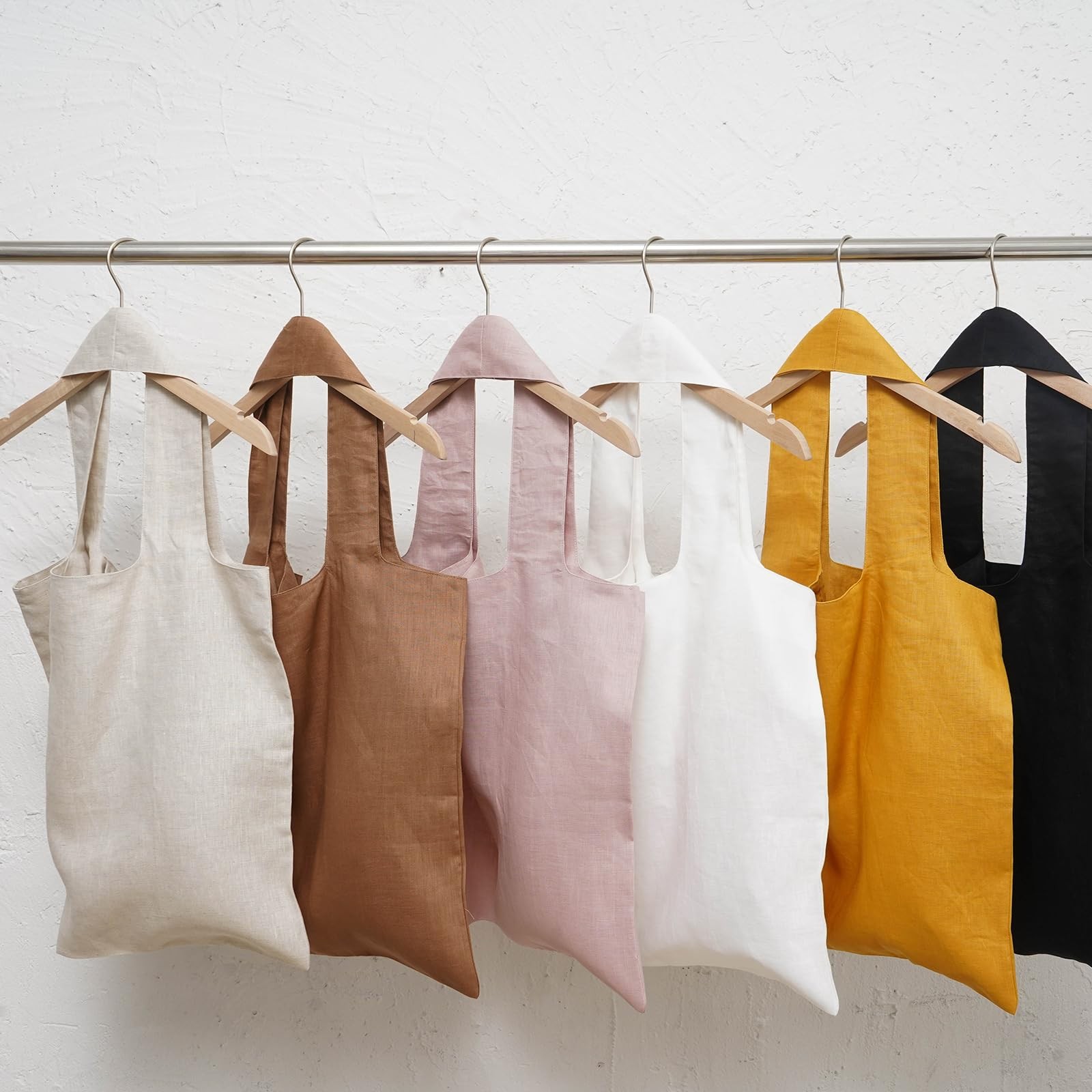 100% Pure Linen Reusable Shopping Bags for Shoulder Grocerie Bags Heavy Duty …