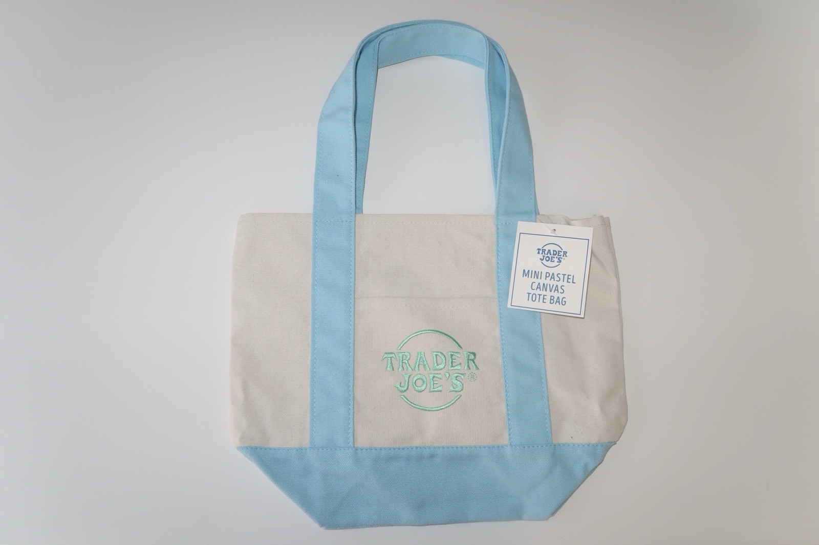 Trader Joe’s Mini Pastel Canvas Tote Bag (Set of 4) – Limited Seasonal Release