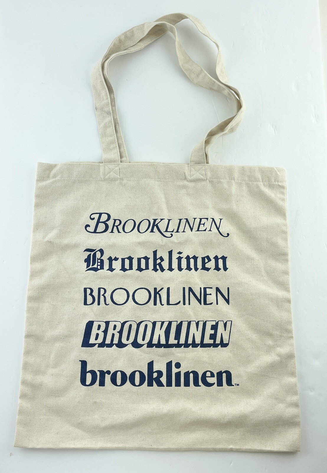 Brooklinen Reusable Canvas Tote 100% Cotton 15.5 x 14.75