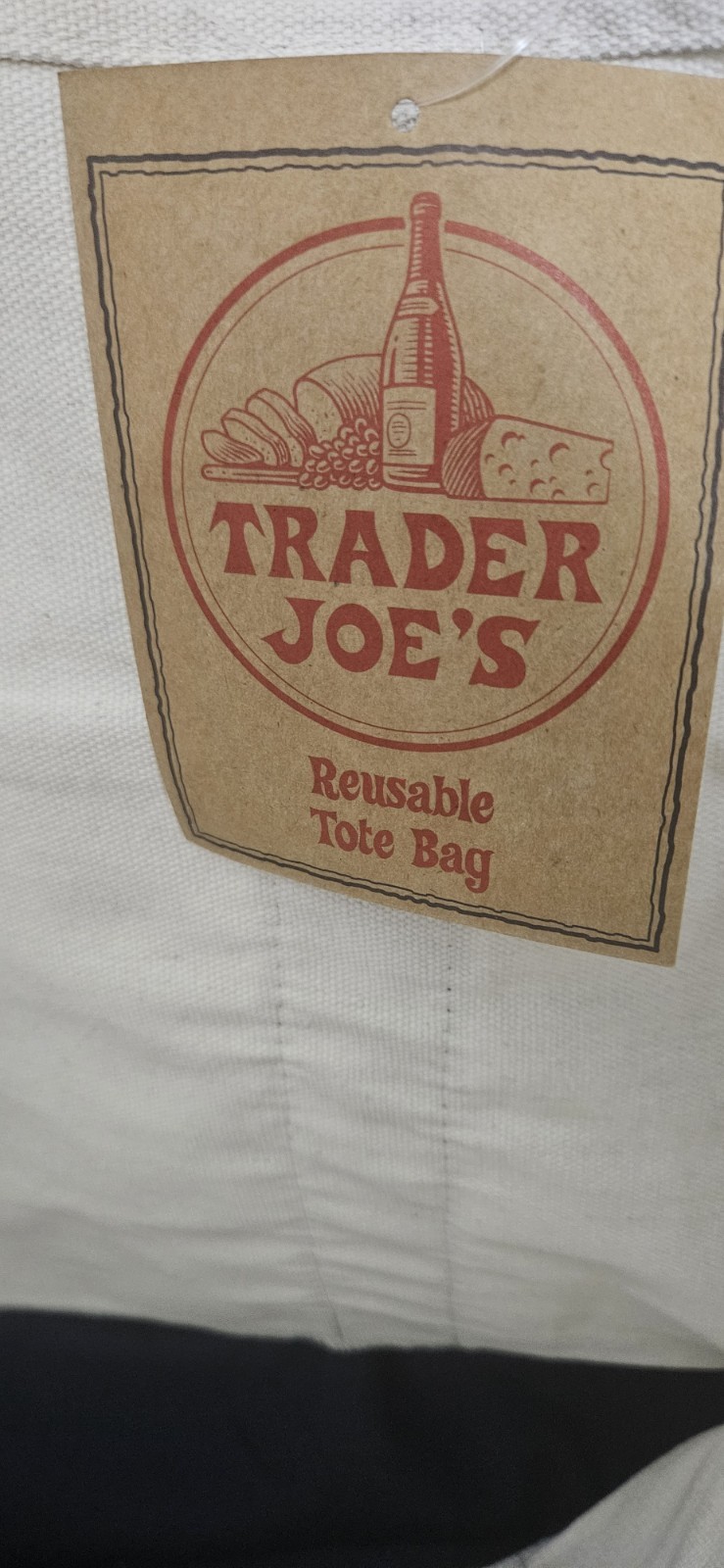 Trader Joe’s Canvas Tote Shopping Bag – LARGE CLASSIC NAVY BLUE – NEW with TAGS