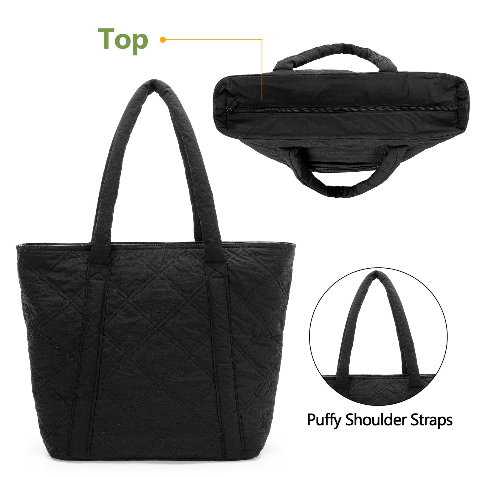 Fasrom Insulated Cooler Tote Bag Holds 30 Cans, Large Leakproof Grocery Bag