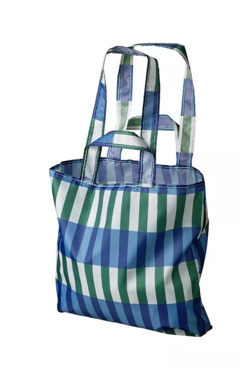 Ikea Skynke Foldable Stylish Pocket Pouch Reusable Shopping Bags