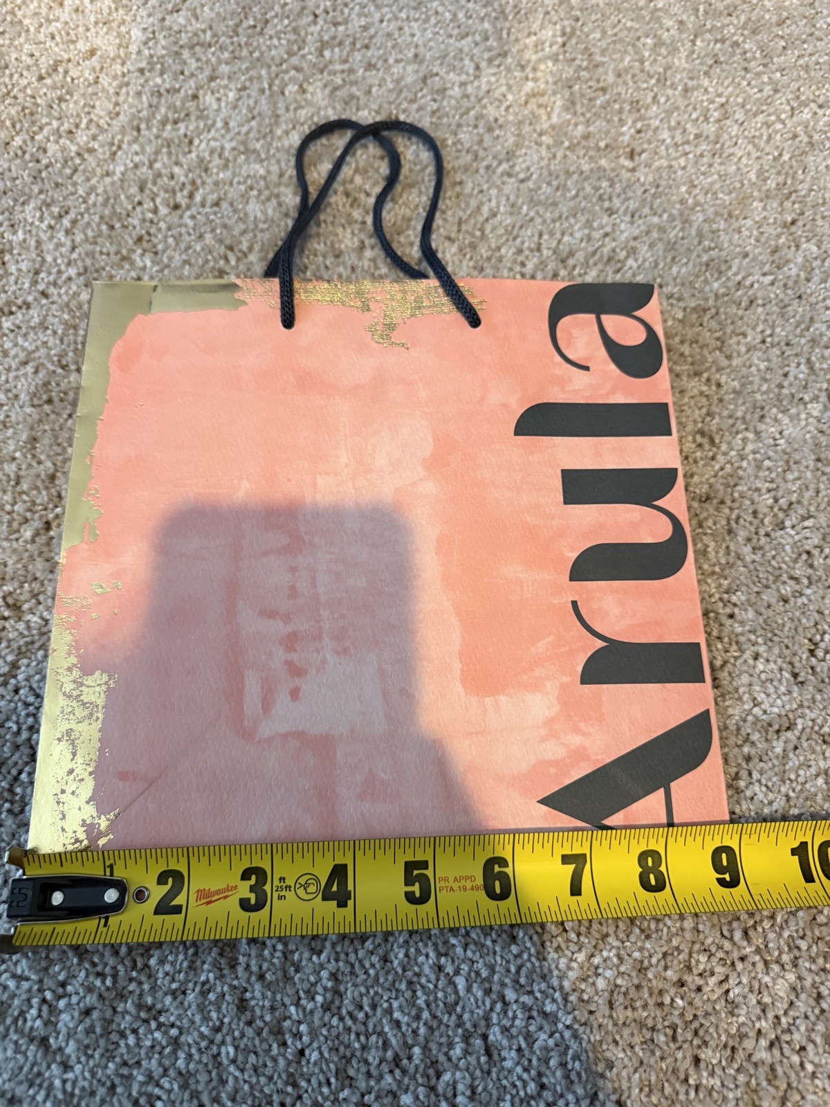 Brighton Paper Gift shopping tote Bag 9 X 9 EUC