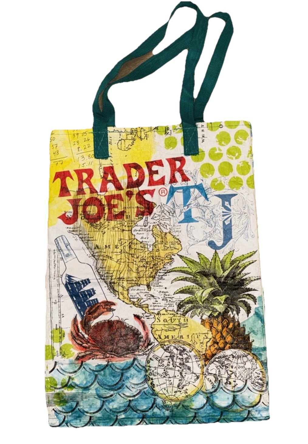 Trader Joe’s Reusable Rare 3 Tote Grocery Shopping Bags . Pre Owned