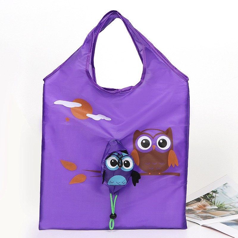 Shopping Bag Home Cartoon Strawberry Bag Oxford Cloth Portable Drawstring Bag