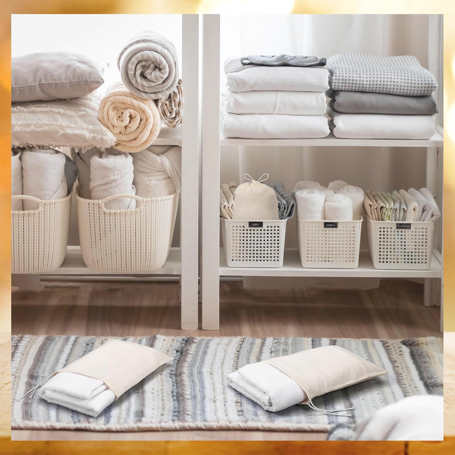 800 Reusable Cotton Muslin Bags with Drawstring for Gifts & Favors