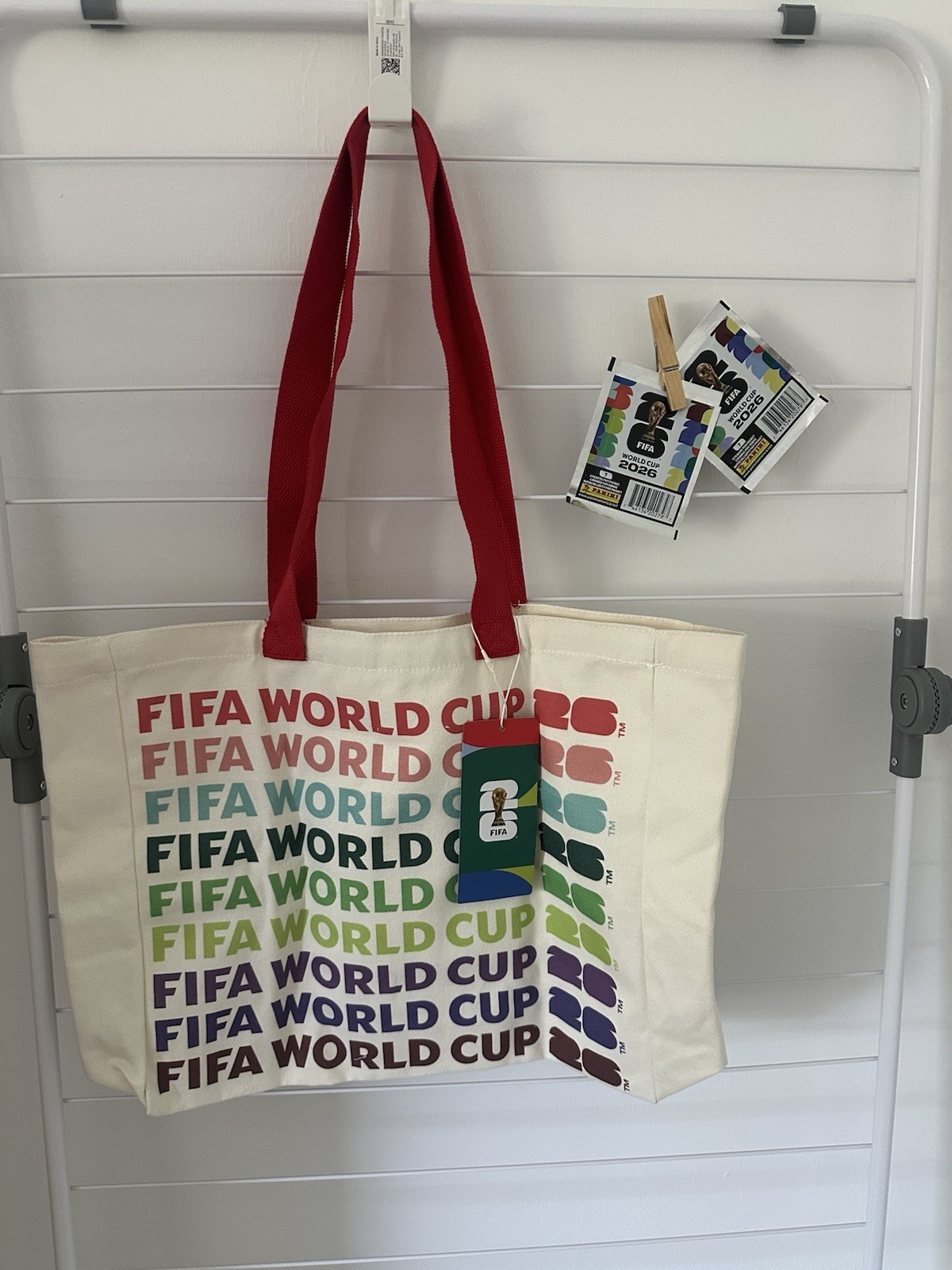 FIFA World Cup 2026 Reusable Tote & 2 packs of FIFA stickers