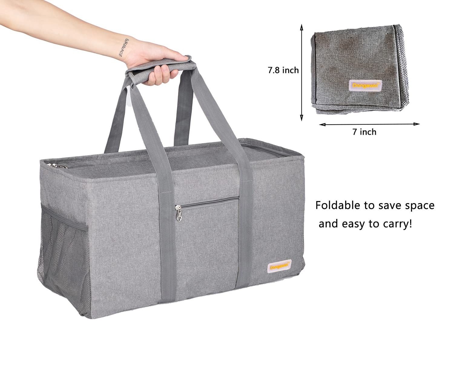 Extra Large Utility Tote, Waterproof Beach & Picnic Bag, Foldable & Reusable …