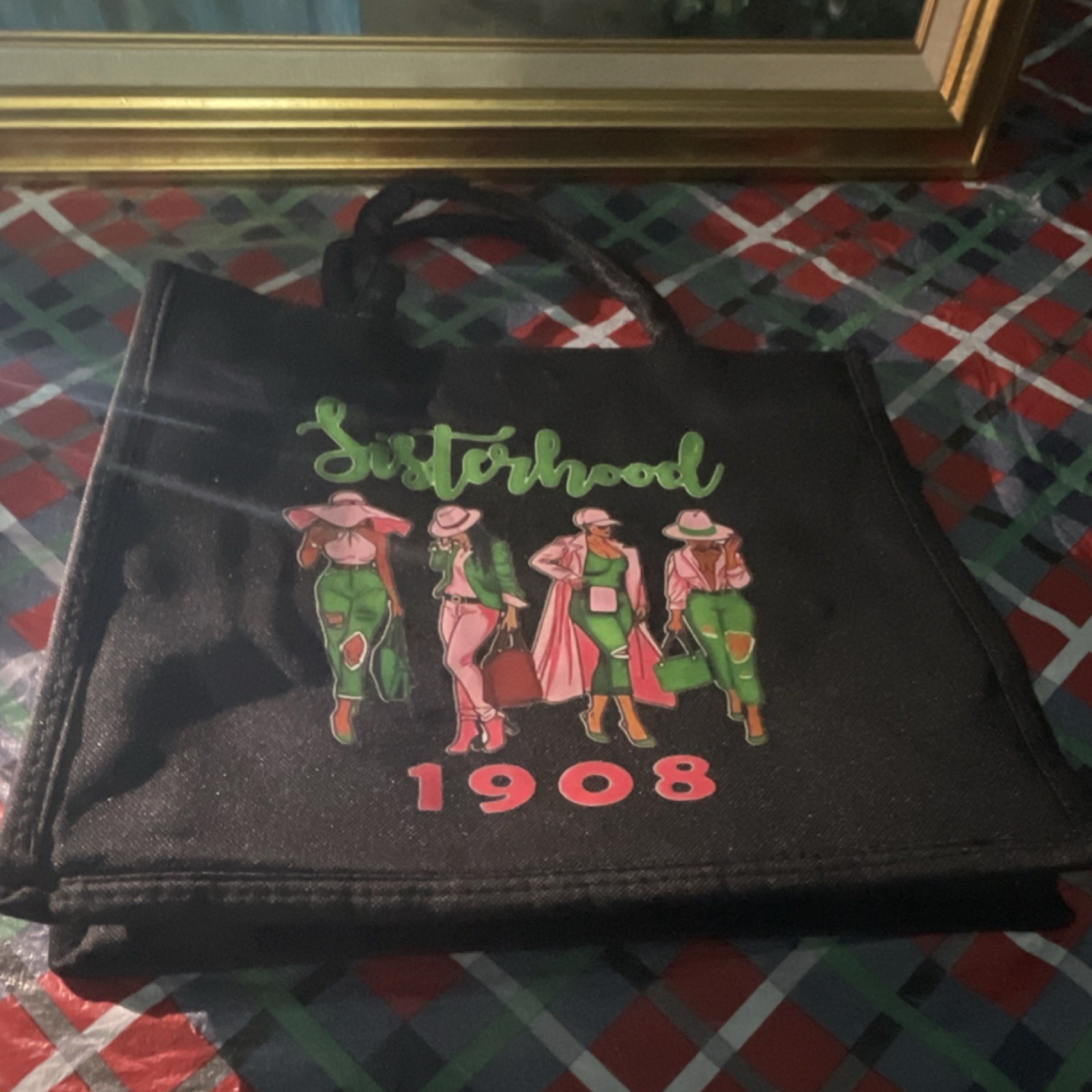 Sisterhood 1908 Large Foldable Reusable Bag Multi-Color w/ Inner Pocket