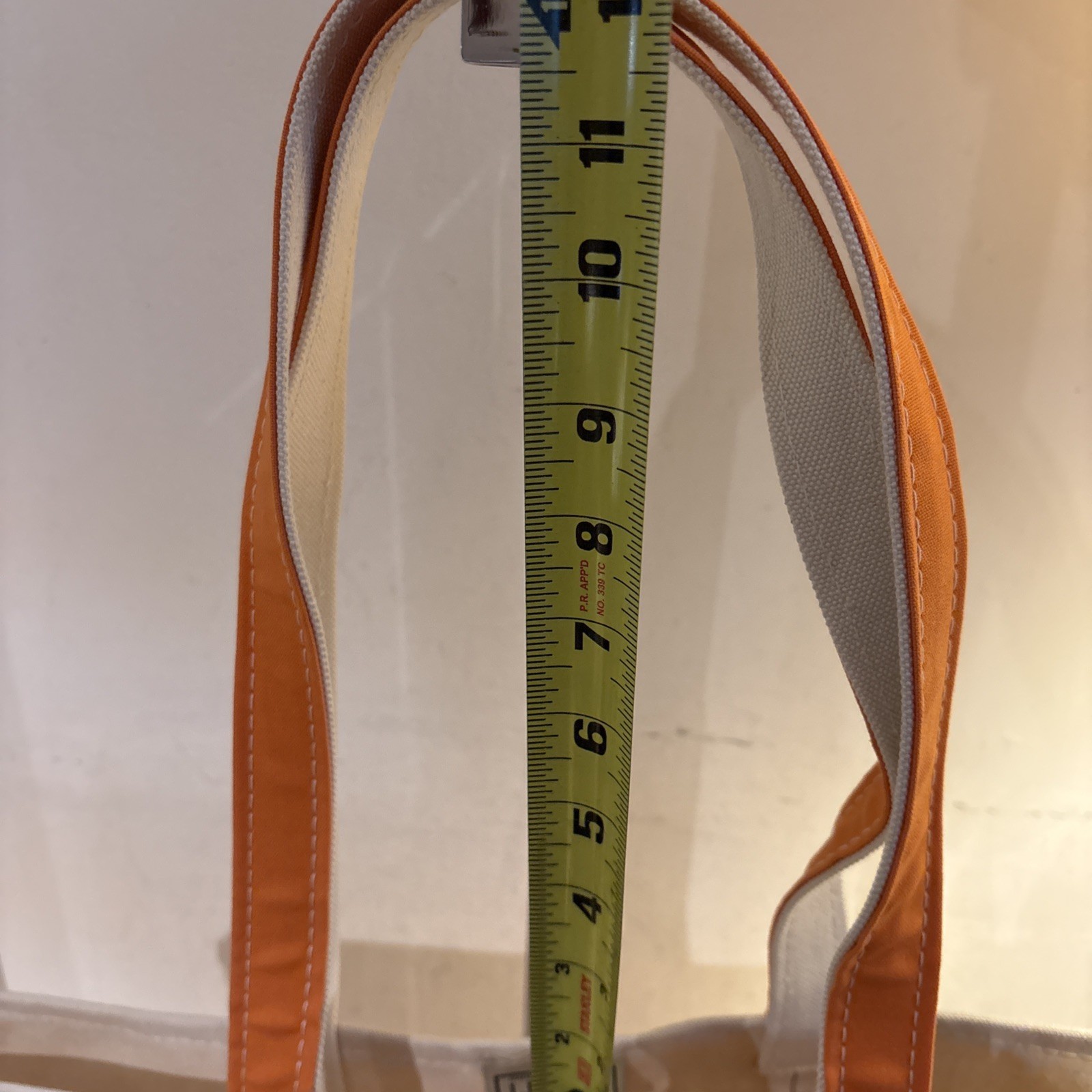LL Bean Boat & Tote Heavy Canvas Tote Bag Extra Large Long Handle “LMH”Excellent